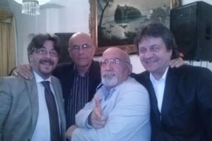 Con i musicisti Antonello Cascone, Bruno Lanza e Leonardo Barbareschi