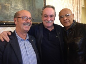 Con Luca De Filippo e Giulio Baffi sala Giunta Comune di Napoli novembre 2014
